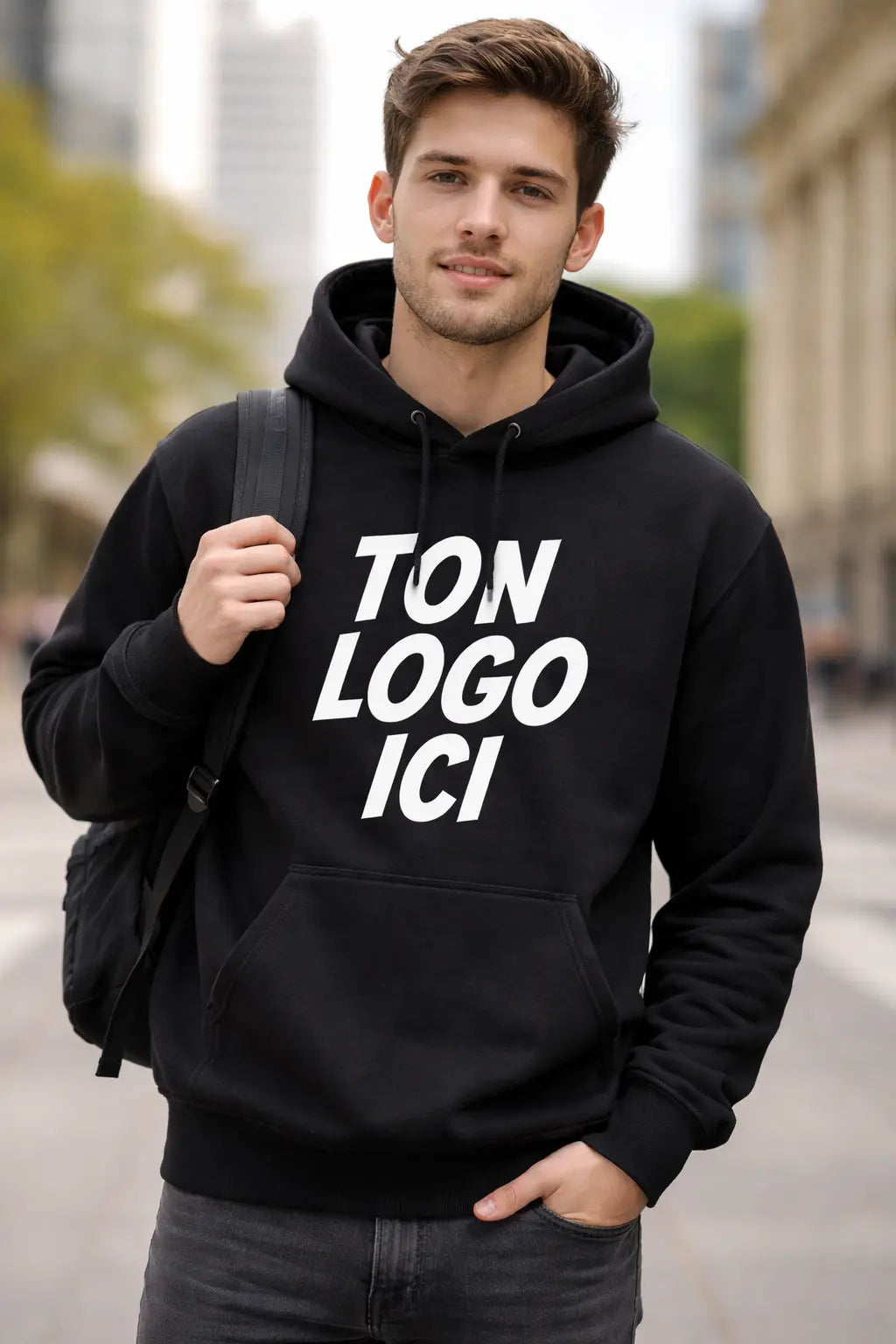 sweat capuche coton personnalisable Familink.art