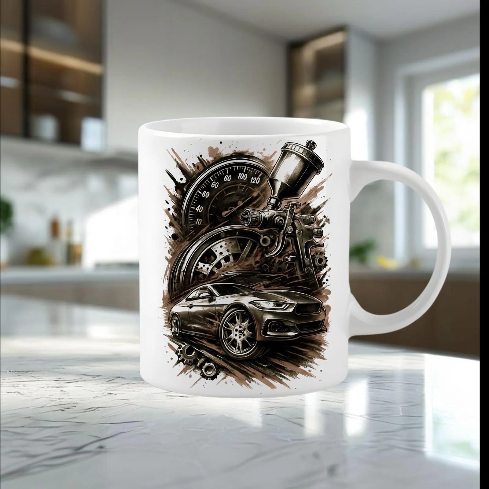 Mug céramique Voiture mécanique Familink.art